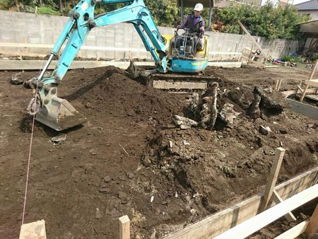 東野M様邸基礎工事.2